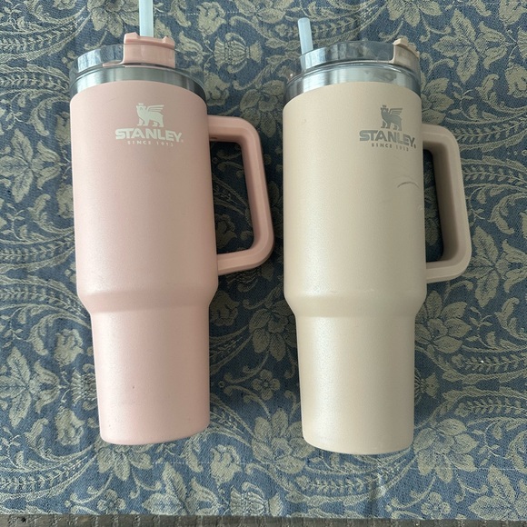 Stanley Dual 40oz Tumbler Set in Pink and Cream - Picture 1 of 13